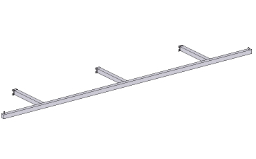アルライントリプルアームハンガー (スクエア)/AL Line Triple Arm Hanger (Square)