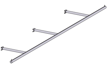 アルライントリプルアームMハンガー (25φM/32φM)/AL Line Triple Arm M Hanger (25φM/32φM)