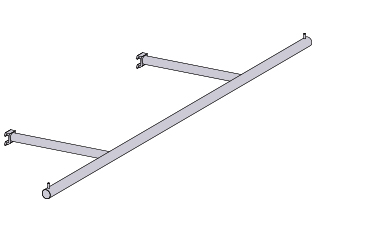 アルラインダブルアームハンガー (ラウンド)/AL Line Double Arm Hanger（Round）