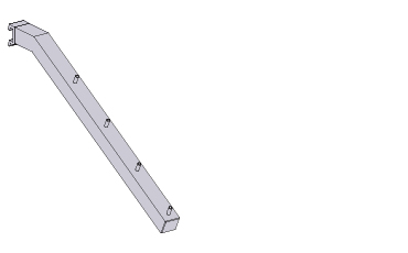 アルラインスラントハンガー (スクエア)/AL Line Slant Hanger (Square)