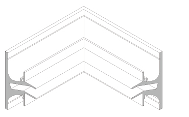 ラインコーナーベース（入り隅用）/Line Corner Base (In Corner)